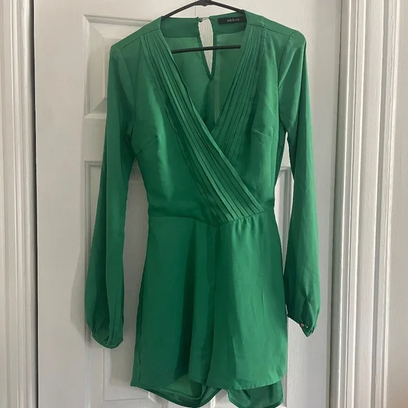 green emerald velvet dress Green Watercolor Mini Dress